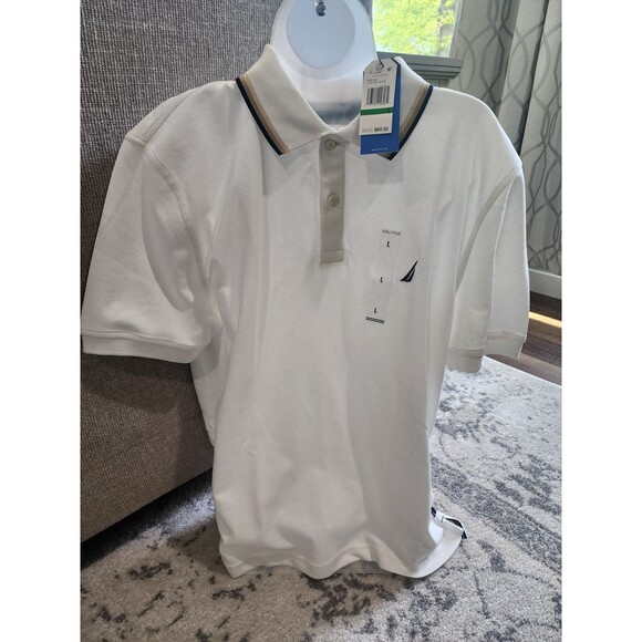 Nautica Other - Nautica Mens Navtech Classic Fit Wicking Breathable Performance Polo Large White